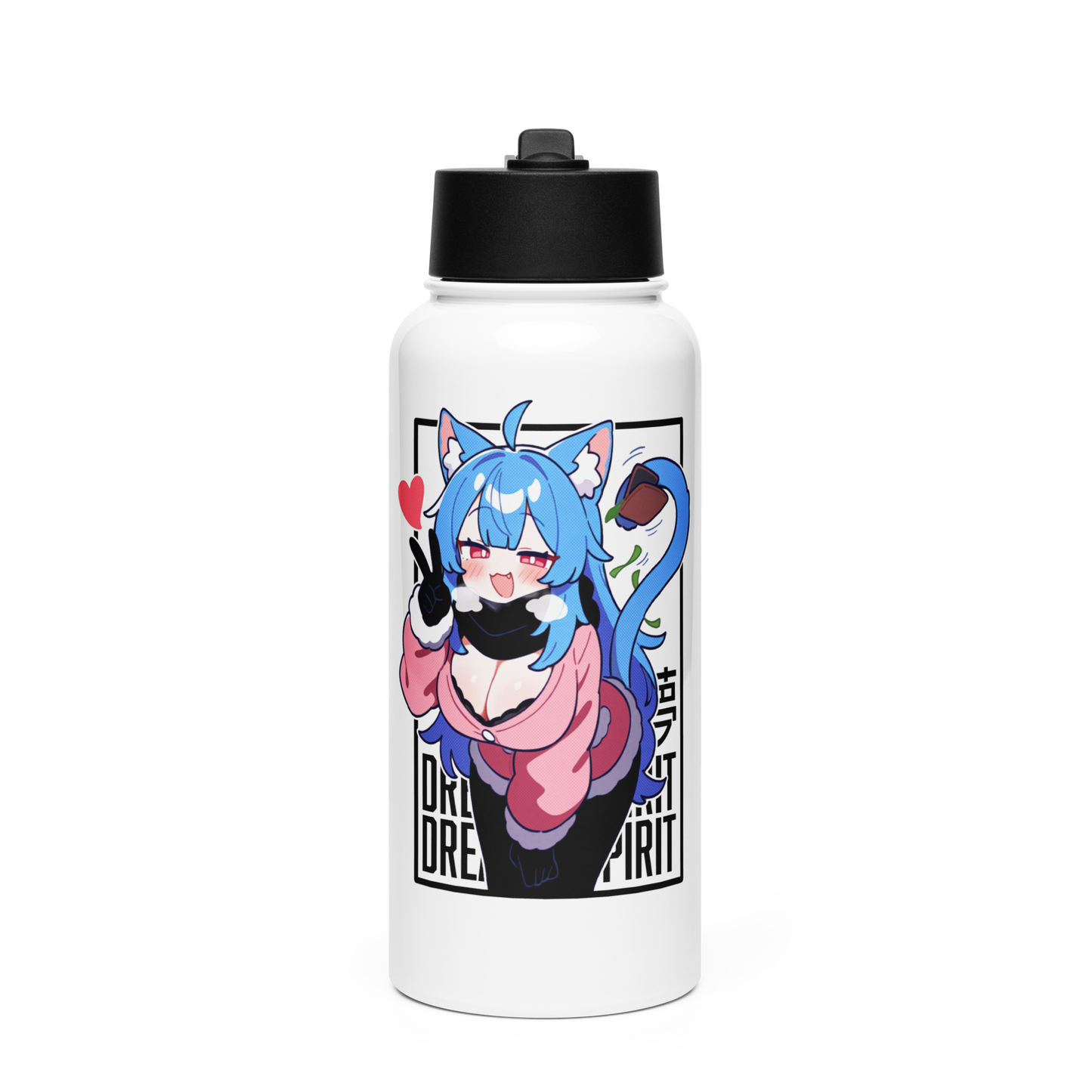 DreamInSpirit Winter Edition Stainless Steel Water Bottle with Straw Lid