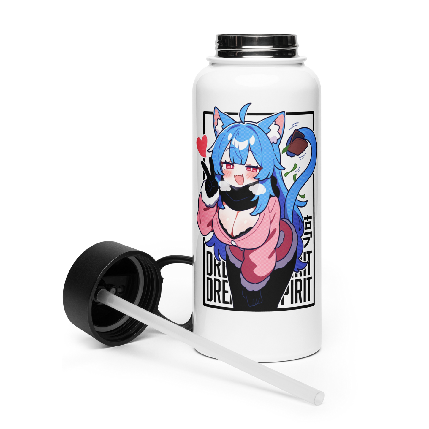 DreamInSpirit Winter Edition Stainless Steel Water Bottle with Straw Lid
