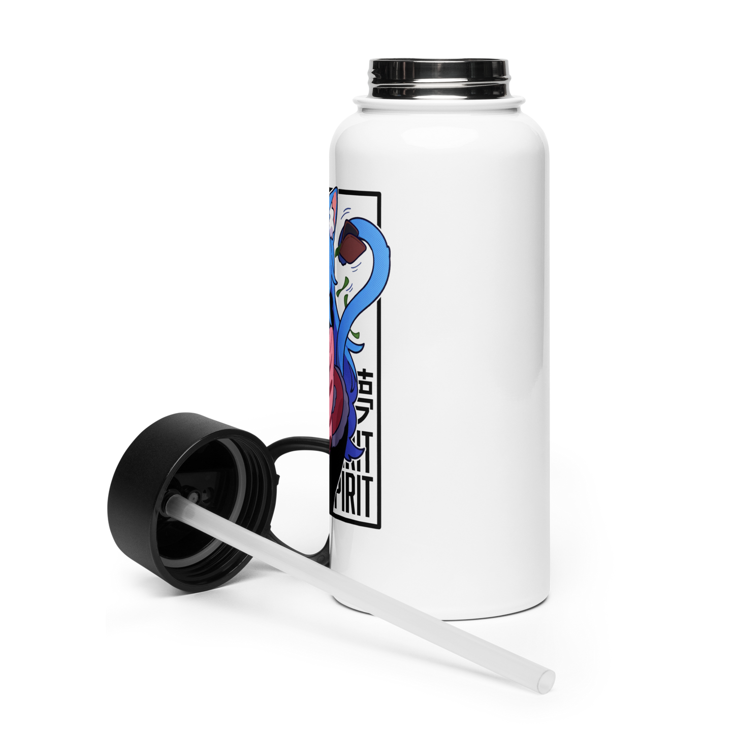DreamInSpirit Winter Edition Stainless Steel Water Bottle with Straw Lid