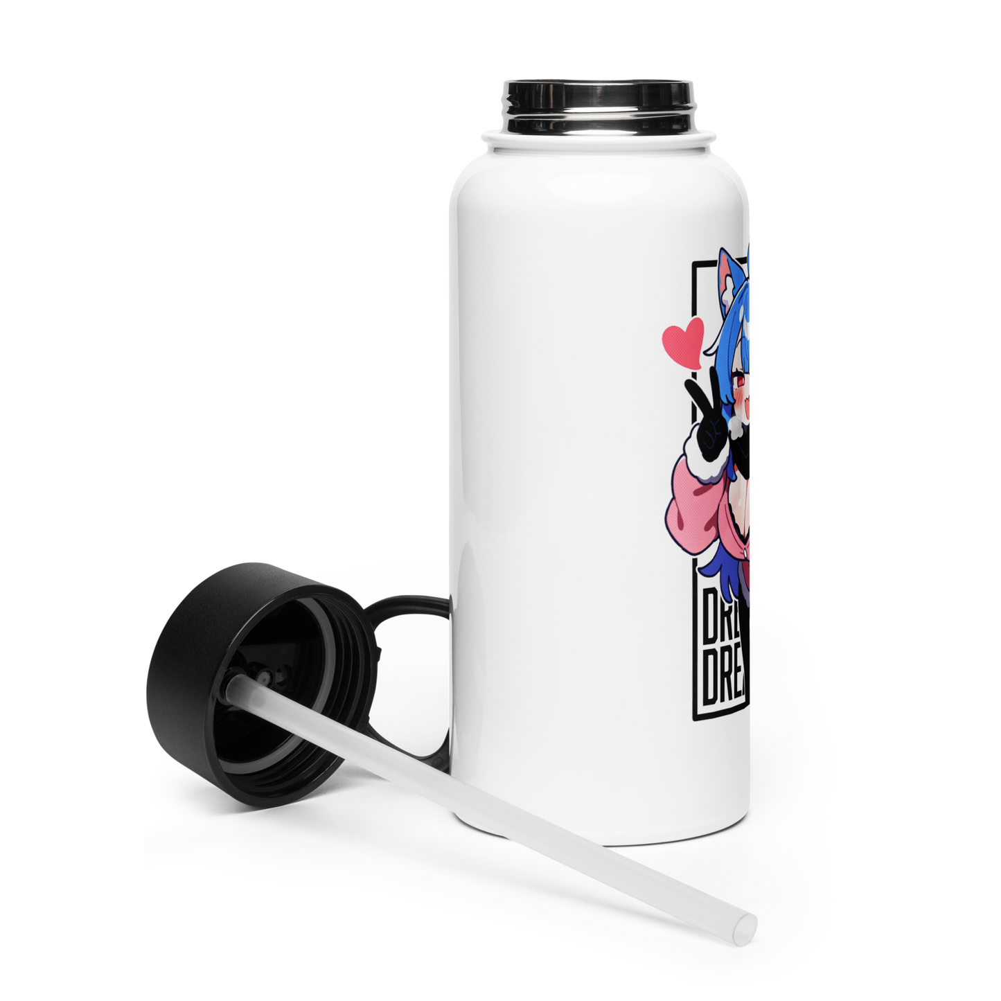 DreamInSpirit Winter Edition Stainless Steel Water Bottle with Straw Lid